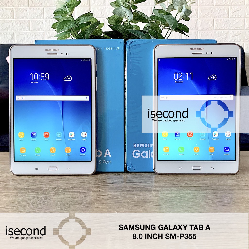 Samsung Galaxy Tab A 8 inch S-Pen SM-P355 Second Fullset Mantap