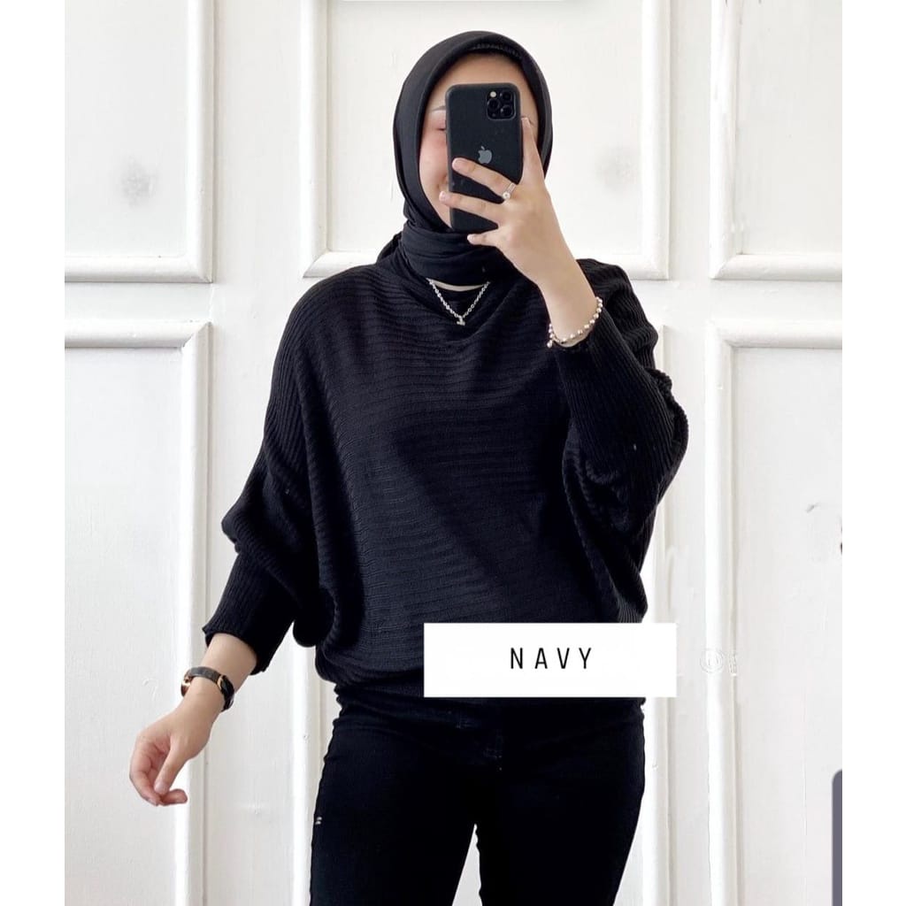 BAJU TERBARU 2021 VIRAL TIKTOK INDY BETWING BLOUSE//LASPERAL//SWEATER RAJUT WANITA BATWING KALONG - RAJUT WANITA PREMIUM BLOUSE BAJU RAJUT KNIT BETWING ATASAN WANITA MODEL KELELAWAR OTHERS RAJUT KALONG KNIT OTDD