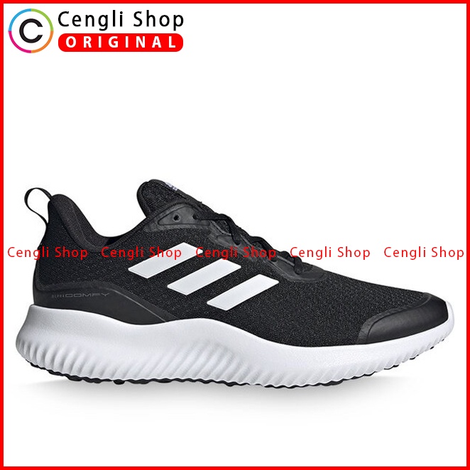 SEPATU RUNNING ADIDAS PRIA ORIGINAL SPORT ALPHACOMFY ALPHA COMFY BLACK