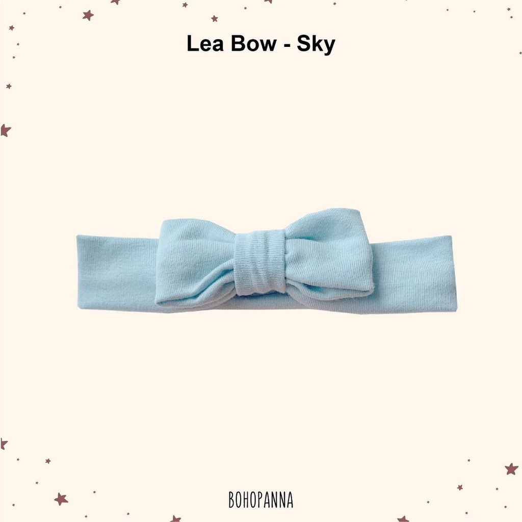 BOHOPANNA  Lea Bow Color Bandana Pita Kecil Bayi Warna Polos