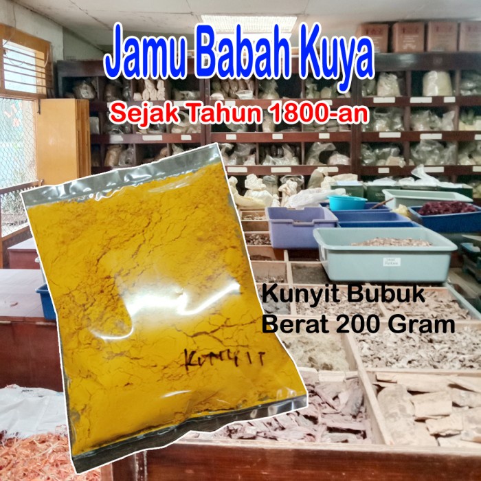 

Kunyit bubuk Babah kuya 200gram (BERKUALITAS)
