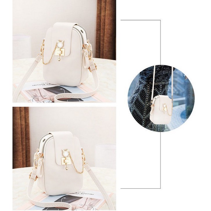 BJ268621 - BEIGE/BLACK/BROWN/KHAKI/PINK/RED - TAS SLINGBAG MODEL KUNCI DOMPET HP MINI SLEMPANG TAS WANITA FASHION IMPORT MODIS ELEGAN TERMURAH TERLARIS TERBARU BAGSTORE JAKARTA TAS BATAM BQ3172 JT68621 GT1626 LT1890 CR7694