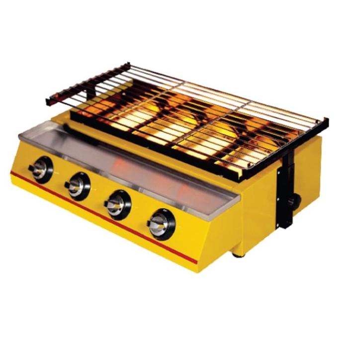 Getra ETK222 Griller 4 Burner Kompor Panggang 4 Tungku Gas BBQ ETK 222