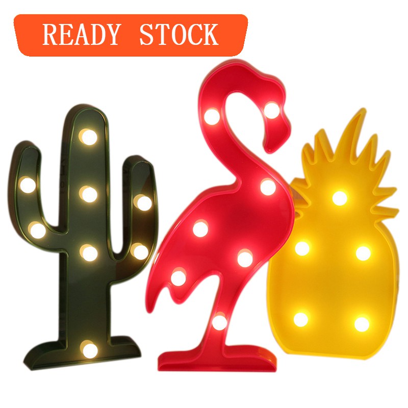 Lampu LED Bentuk Flamingo Nanas Kaktus Pohon Kelapa Lampu LED Bentuk Flamingo Nanas Kaktus Pohon Kelapa