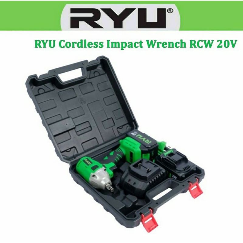 Mesin Pembuka Baut Ban Mobil codless impact wrench RYU RCW20