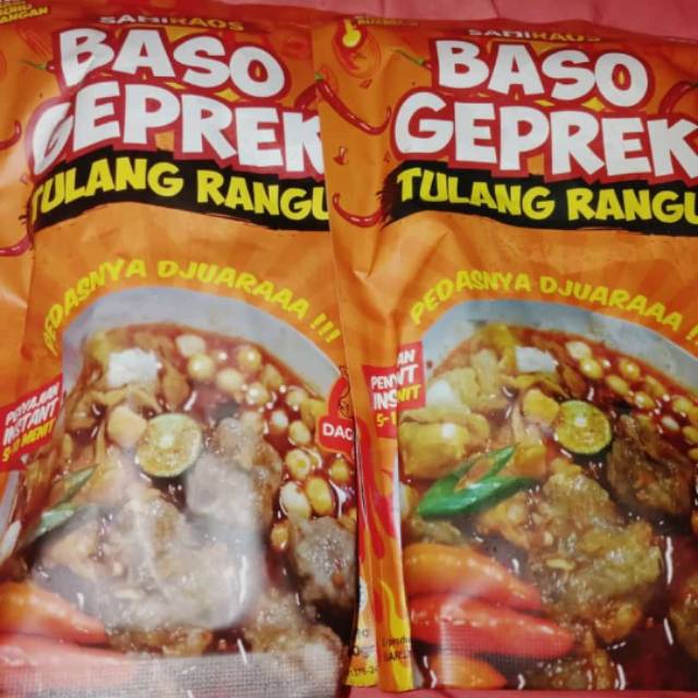 

Baso geprek tulang rangu