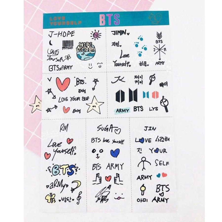  Stiker  KPOP Motif BTS  untuk  Handphone Notebook Laptop  