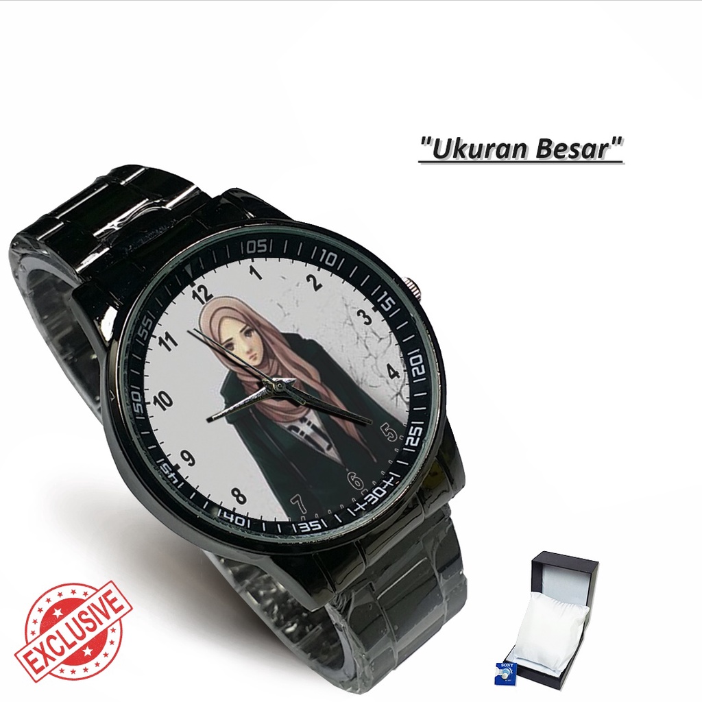 Jam Tangan Rantai Couple HIJAB MOTIF - 3 (Nice)