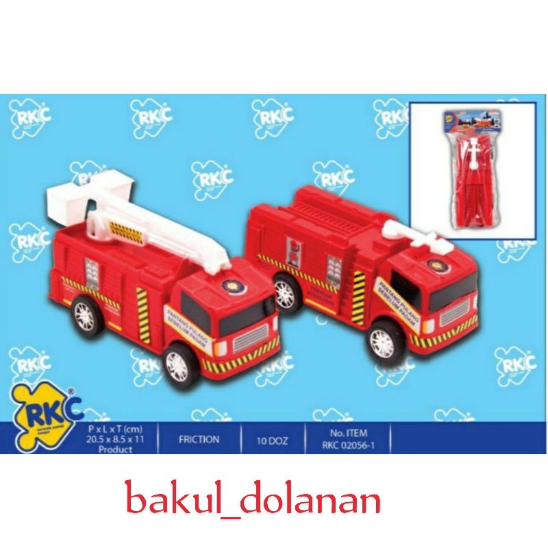MAINAN ANAK CEWEM COWOK PEREMPUAN LAKI LAKI MOBIL PEMADAM KEBAKARAN DAMKAR  RKC