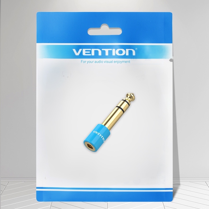 ( Bisa COD ) Vention Audio Jack 3.5mm Female to 6.5mm Male Adapter Converter S01