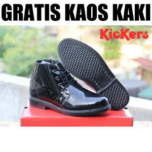 Sepatu Pantofel PDH PDL Polri TNI Tentara Kickers Kulit Asli larks