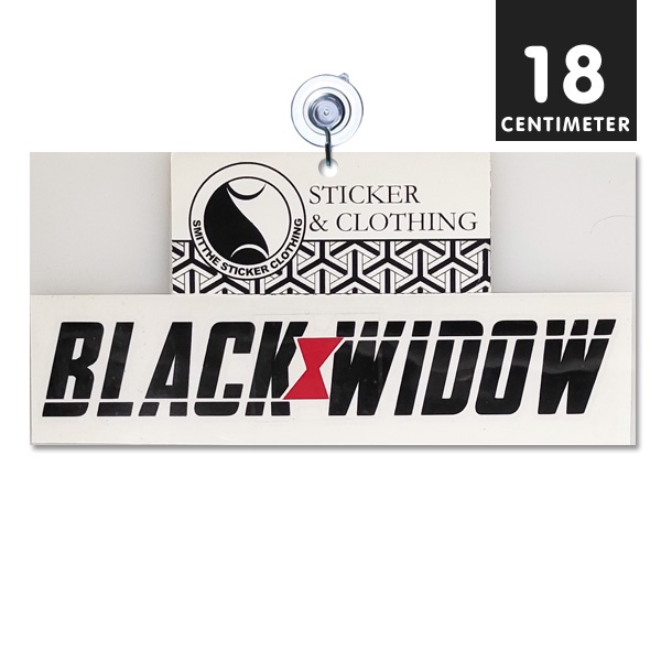 Stiker Black Widow Movie Cutting Sticker Aksesoris Mobil Motor