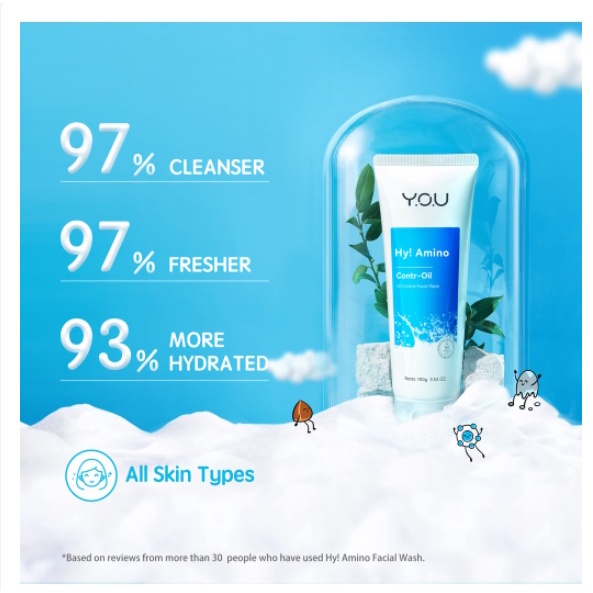 YOU ( Y.O.U ) Hy! Amino Facial Wash Series 100g