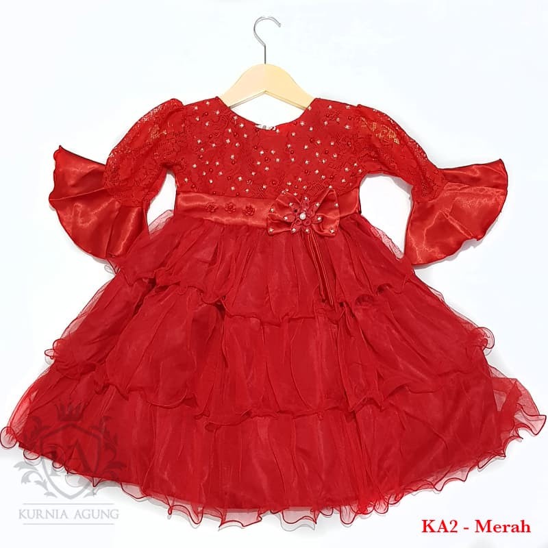 Dress Anak Perempuan 10 sampai 12 Tahun Import Korea Baju Anak Warna Putih Bahan Tile Tulle Soft Premium KA2