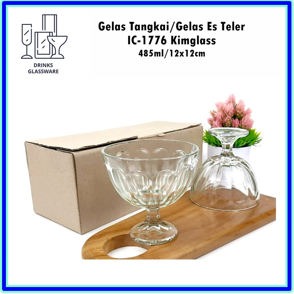 [Set 3pcs] Gelas Kaca Es/Gelas Es Buah/Gelas Es Teler Kimglass IC-1776