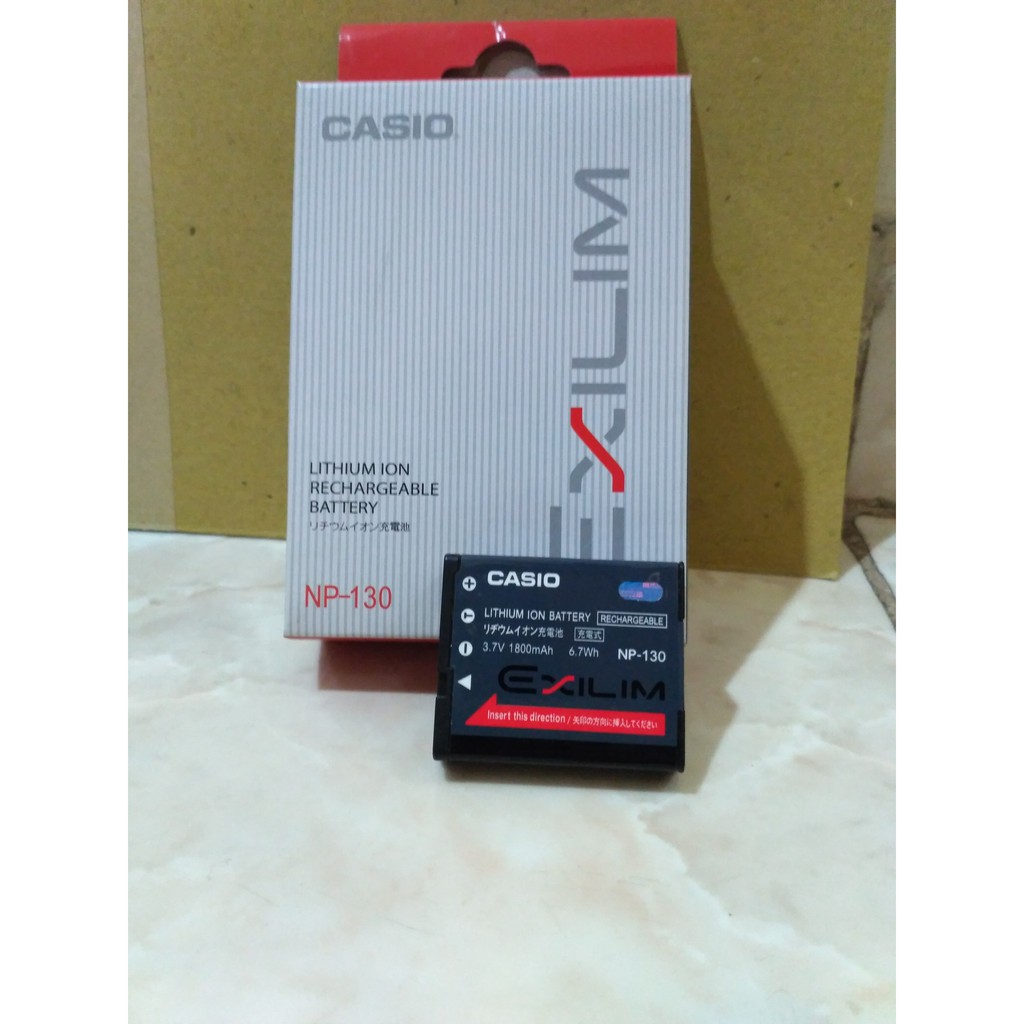 Baterai Casio Np 130 Untuk Exilim Ex H30 Ex Zr100 Ex 10 Ex 100 Shopee Indonesia