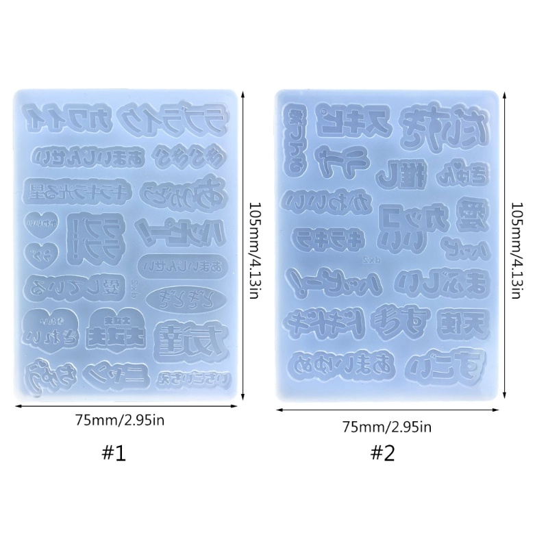 Siy Cetakan Resin Bahan Silikon Bentuk Kata Jepang Untuk Gantungan Kunci