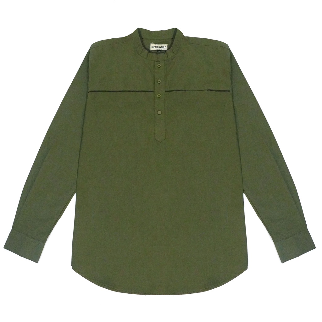KIZARU Baju Koko OLIVE