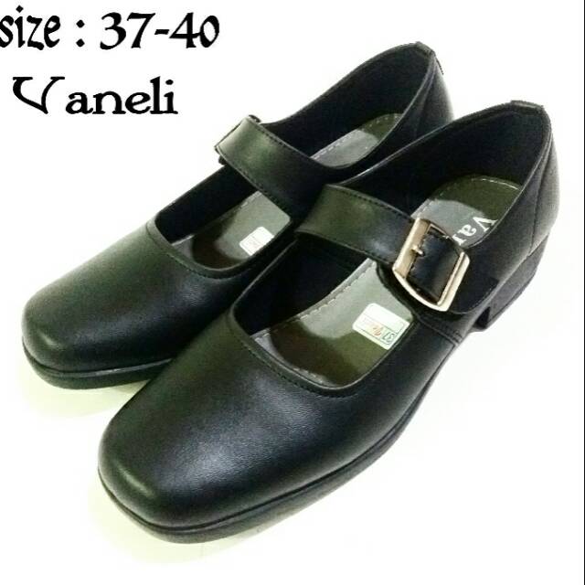 Sepatu wanita Pantofel atau sepatu formal wanita Hitam polos Paskibra Cewek