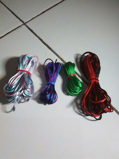 Bahan gelang  hongkong 1 meter tali  Chinese knot satin cord 