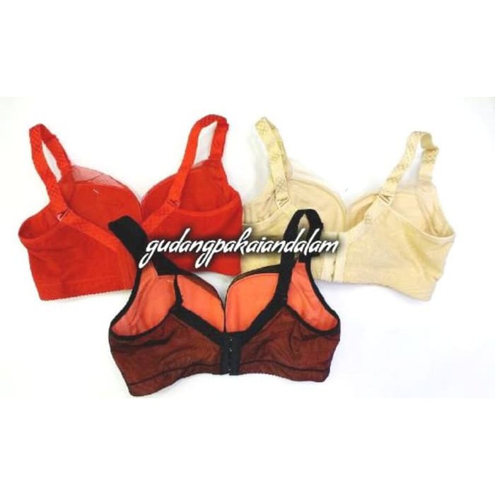 ready bh bra wanita busa sedang dengan kawat kait 4 amos 16024