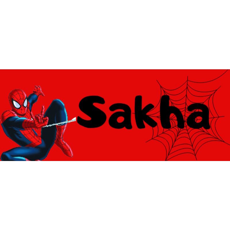 

stiker nama waterproof
