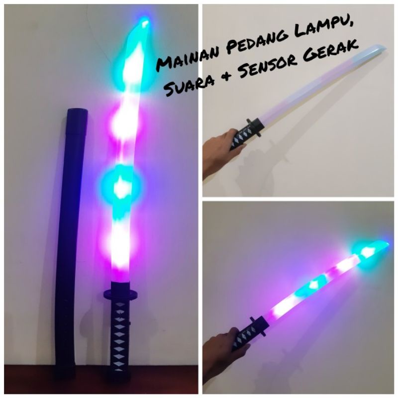 MAINAN PEDANG LAMPU LED &amp; BERSUARA EDUKASI - PEDANGAN ANAK EDUKATIF