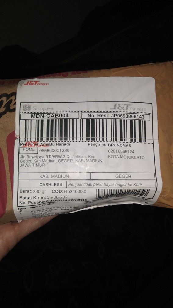 Sdd Kuningan 3/4 X 1/2 Inc - Sock Drat Dalam Faucet Socket Metal