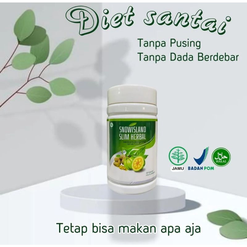 SLIM HERBAL SNOW ISLAND BPOM HALAL