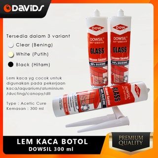 Jual Dowsil Lem Kaca Aquarium Bening Hitam Sealant Silikon Silicone