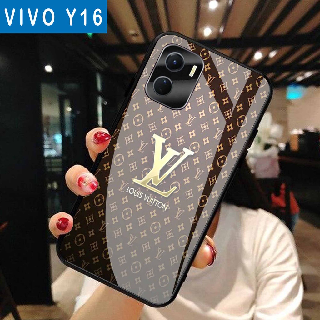 (S130) Case  Glass VIVO Y16 - casing Terbaru handphone - VIVO Y16  - pelindung handphone - VIVO Y16