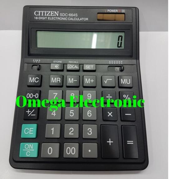 

ZD192 ORIGINAL Citizen SDC-664S - Kalkulator Meja Office Kantor Desktop Calculator SDC 664 S 664S 16