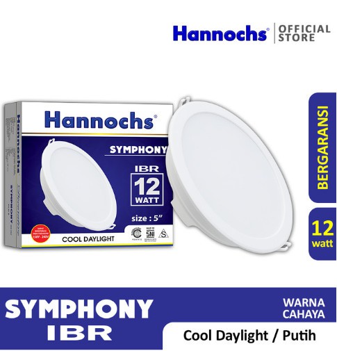 Lampu Downlight Hannochs Symphony 12W IBR / Inbow