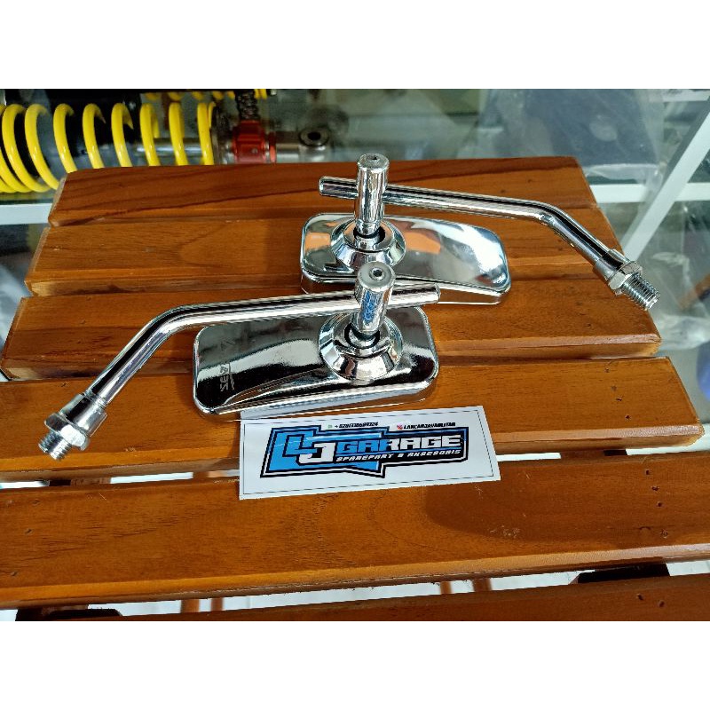 KACA SPION KOTAK DRAT 14 REPLIKA DAYTONA PNP HONDA TIGER MEGAPRO GL CB SPION HEREX SPION VARIASI KOT