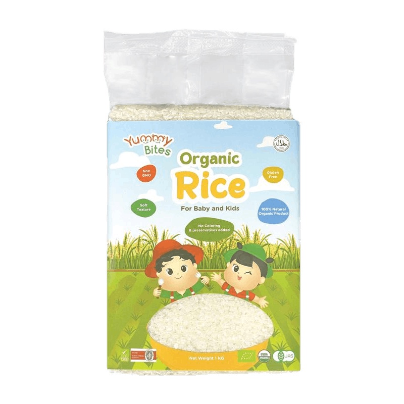 Yummy Bites Organic Rice 1kg - Beras MPASI Bayi - Beras Organik