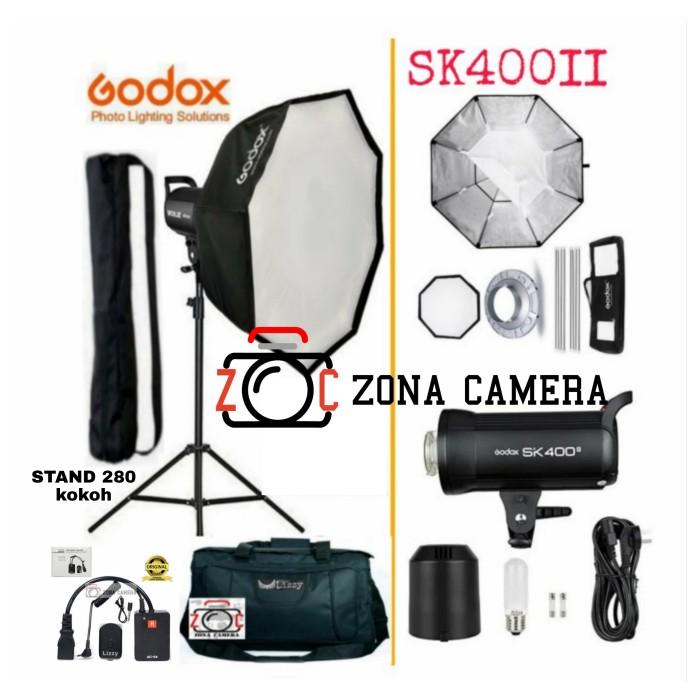 Paket Godox SK400II Single Lighting Flash Studio Sk400 II SK 400II 400