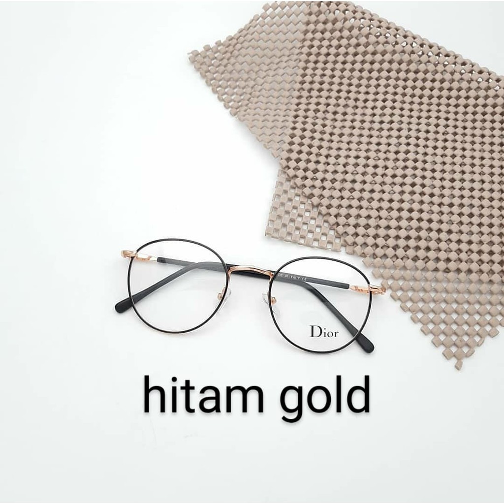 Kacamata Bulat Lensa Photocromic Minus Plus Pria/Wanita Model  Terbaru Style Korea Kaca Mata Boboho