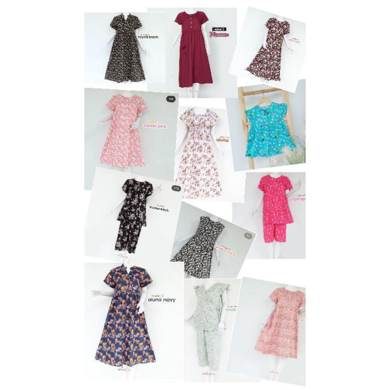 [[READY STOCK]] Asma Daily Wear Daster busui homedress pendek
