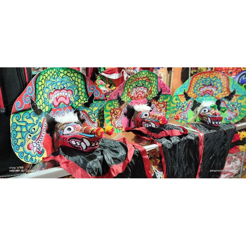 Barongan anak cat semi brush murah gak murahan / barongan mainan / barongan / reog / devil /caplokan