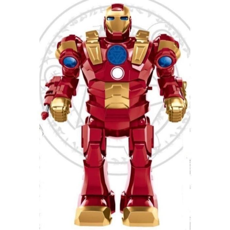 Mainan Robot Iron Man Suara Dan Lampu Robot Mainan