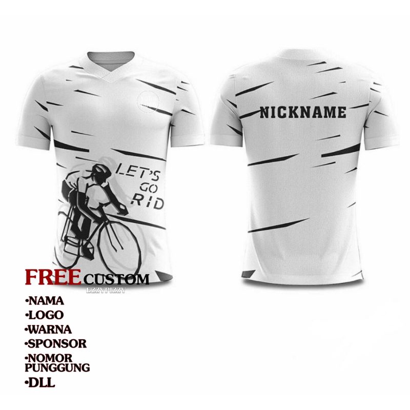 Jersey Sepeda MTB - Jersey Adem Fullprinting - Dryfit benzema premium