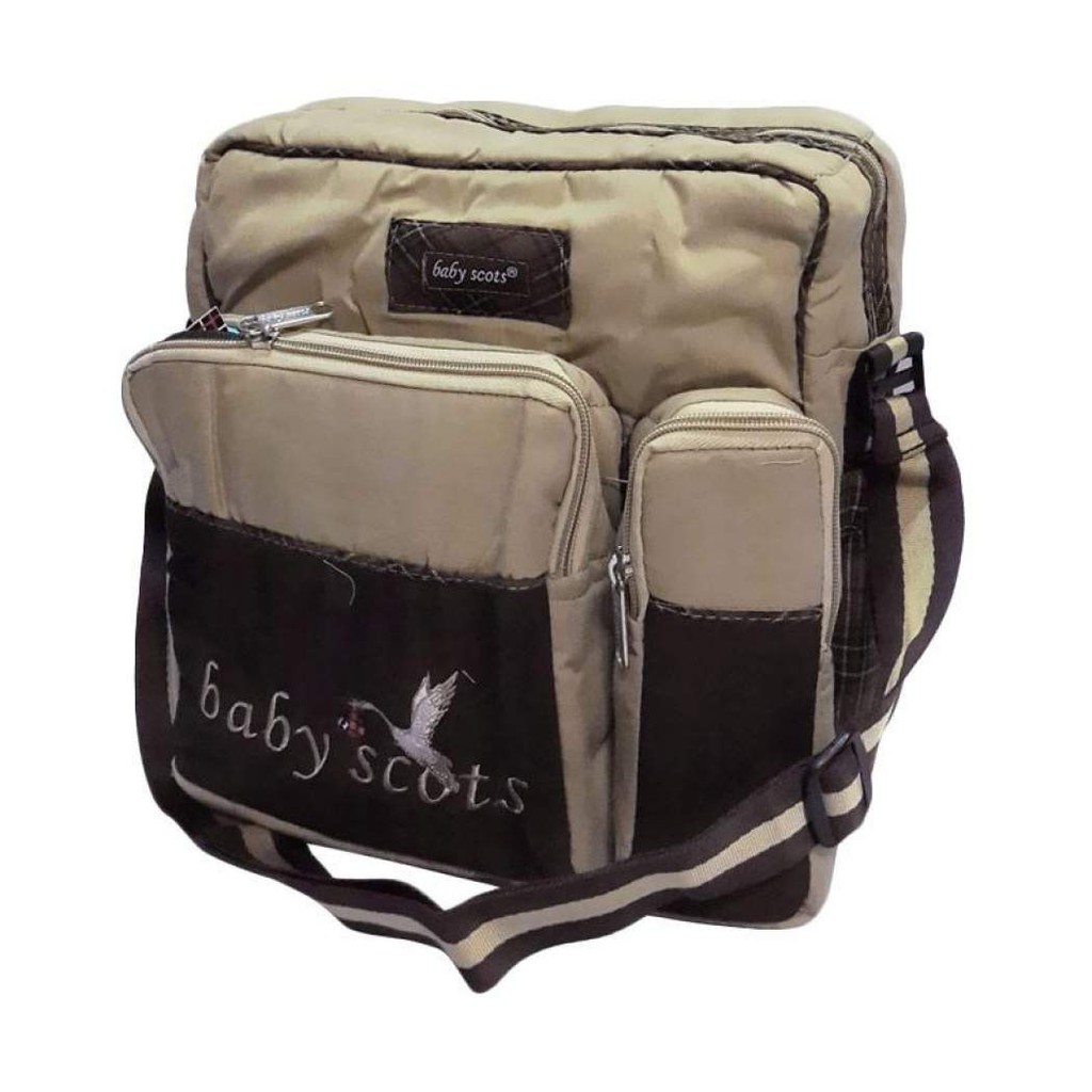 Baby Scots Medium Diaper Bag/ Tas Perlengkapan Bayi Bordir Sedang - ISMB015