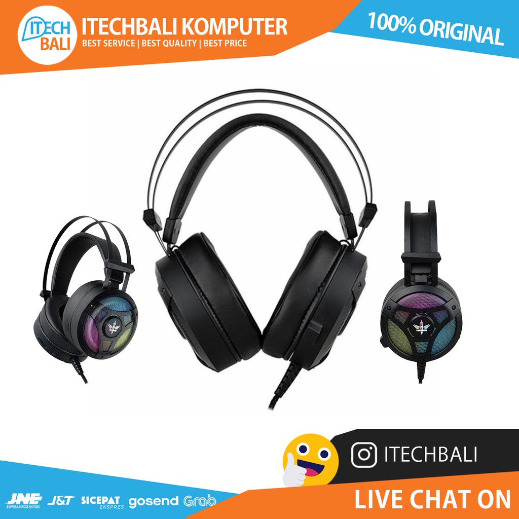 HEADSET NYK HS-E7 KRATOS - 7.1 Gaming Rgb  |  ITECHBALI