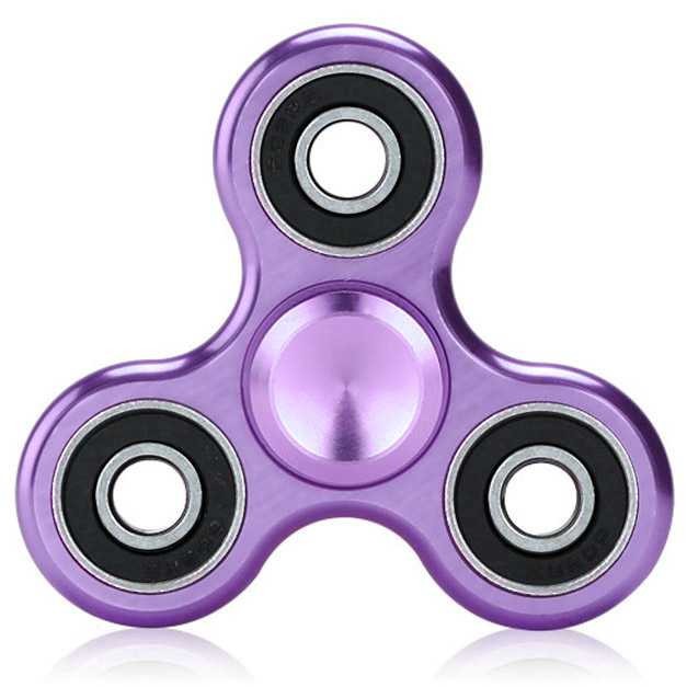 Jual Colorful Tri Fidget Spinner Silver Merah Hijau Biru Ungu
