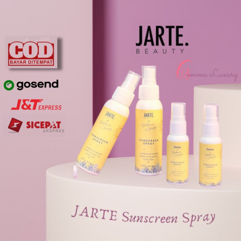 (Gosend/COD) JARTE Physical Sunscreen Spray Coral Friendly x Nathanie Cristy 30ml