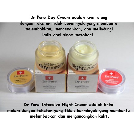 DR PURE SERIES (Day, night, serum, soap, dr pure set)