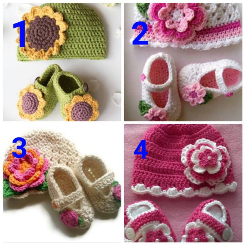 kostum rajut bayi untuk fotografi