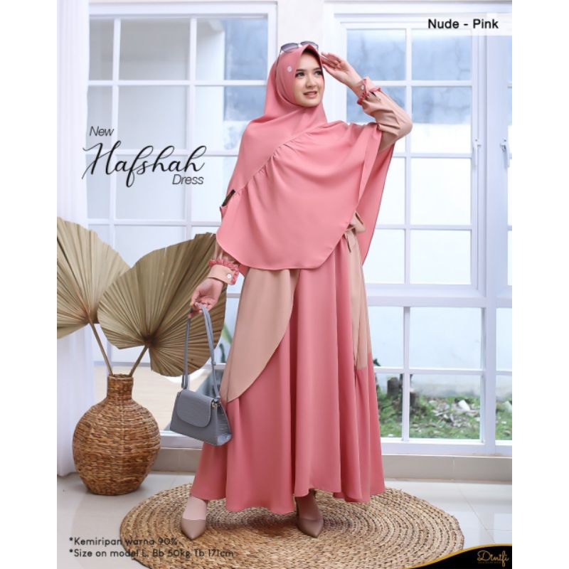 Mouza Gamis Hafshah Gamis Syar'i Gamis Mouza