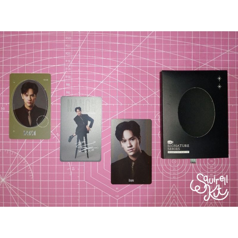 PC Photocard Official GMM TV Exclusive Signature Series Fullset Nanon Korapat Frame Sign Close Up Oh