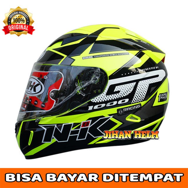 HELM NHK / HELM / NHK / HELM NHK GP1000 FULL FACE STAR YELLOW TERLARIS